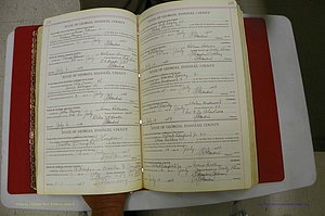 Emanuel Co, Ga, Marriages Book I, 1940 - 1949, White, P 182-183.JPG