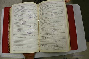 Emanuel Co, Ga, Marriages Book I, 1940 - 1949, White, P 202-203.JPG