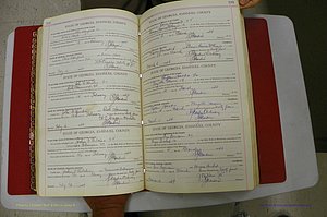 Emanuel Co, Ga, Marriages Book I, 1940 - 1949, White, P 208-209.JPG