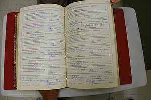 Emanuel Co, Ga, Marriages Book I, 1940 - 1949, White, P 222-223.JPG