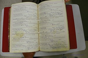 Emanuel Co, Ga, Marriages Book I, 1940 - 1949, White, P 230-231.JPG