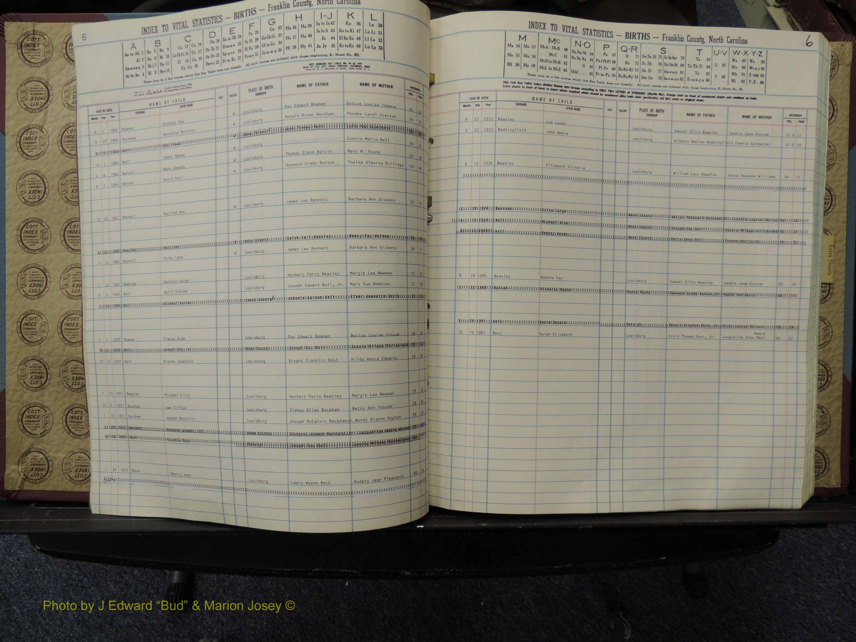 Franklin Co, NC, Births, A-Z, 1961-1981 (116).JPG