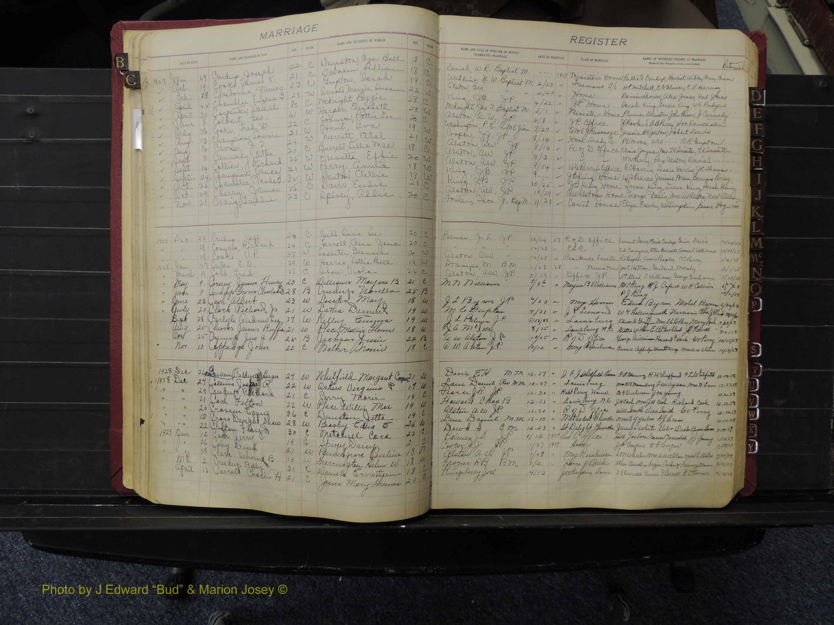 Franklin Co, NC, Marriages, A-Z, 1919-1941 (128).JPG
