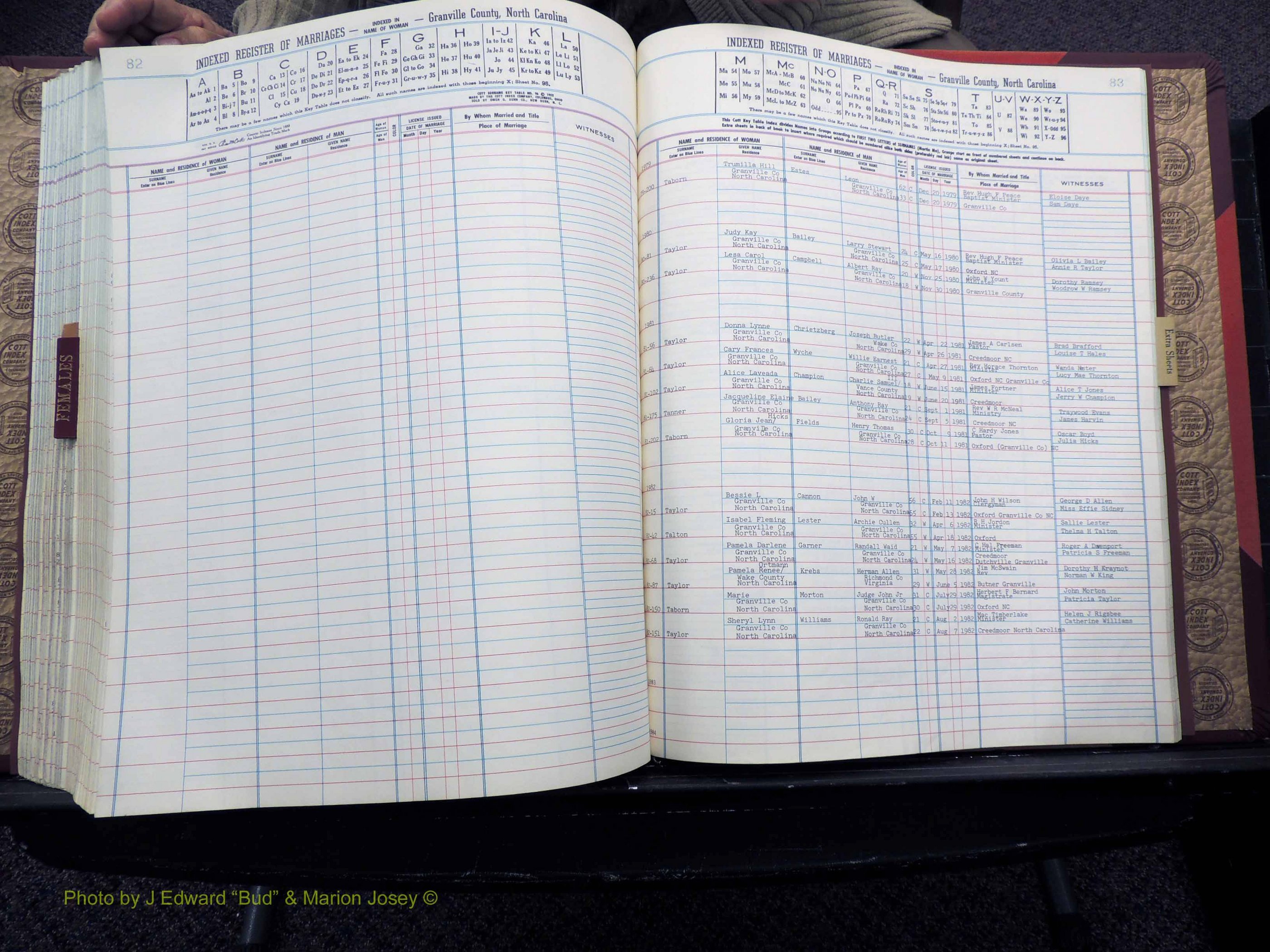 Granville Co, NC, Marriages, 1977-1986 (330).JPG