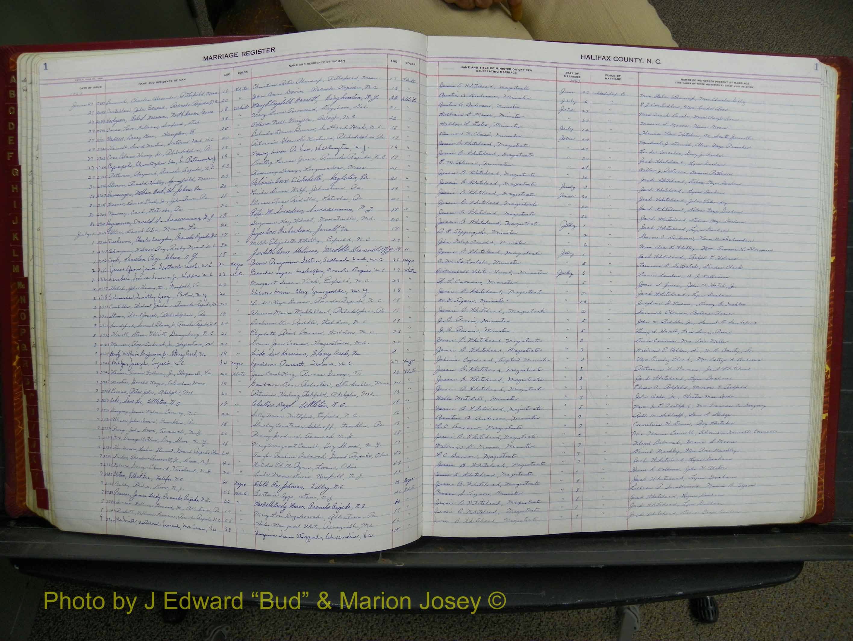 Halifax Marriage Book 17, 1969-1974 P 001.JPG