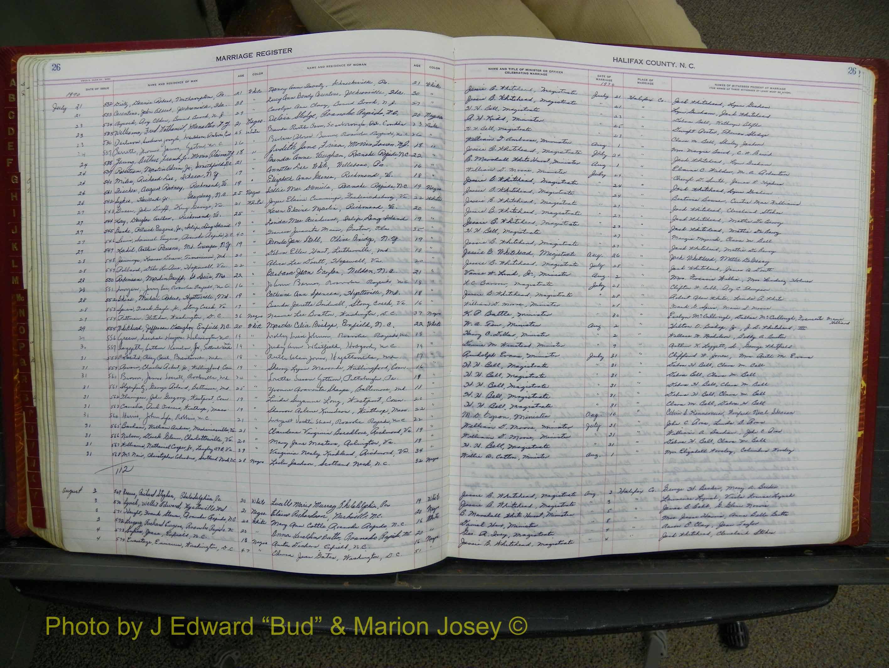 Halifax Marriage Book 17, 1969-1974 P 026.JPG