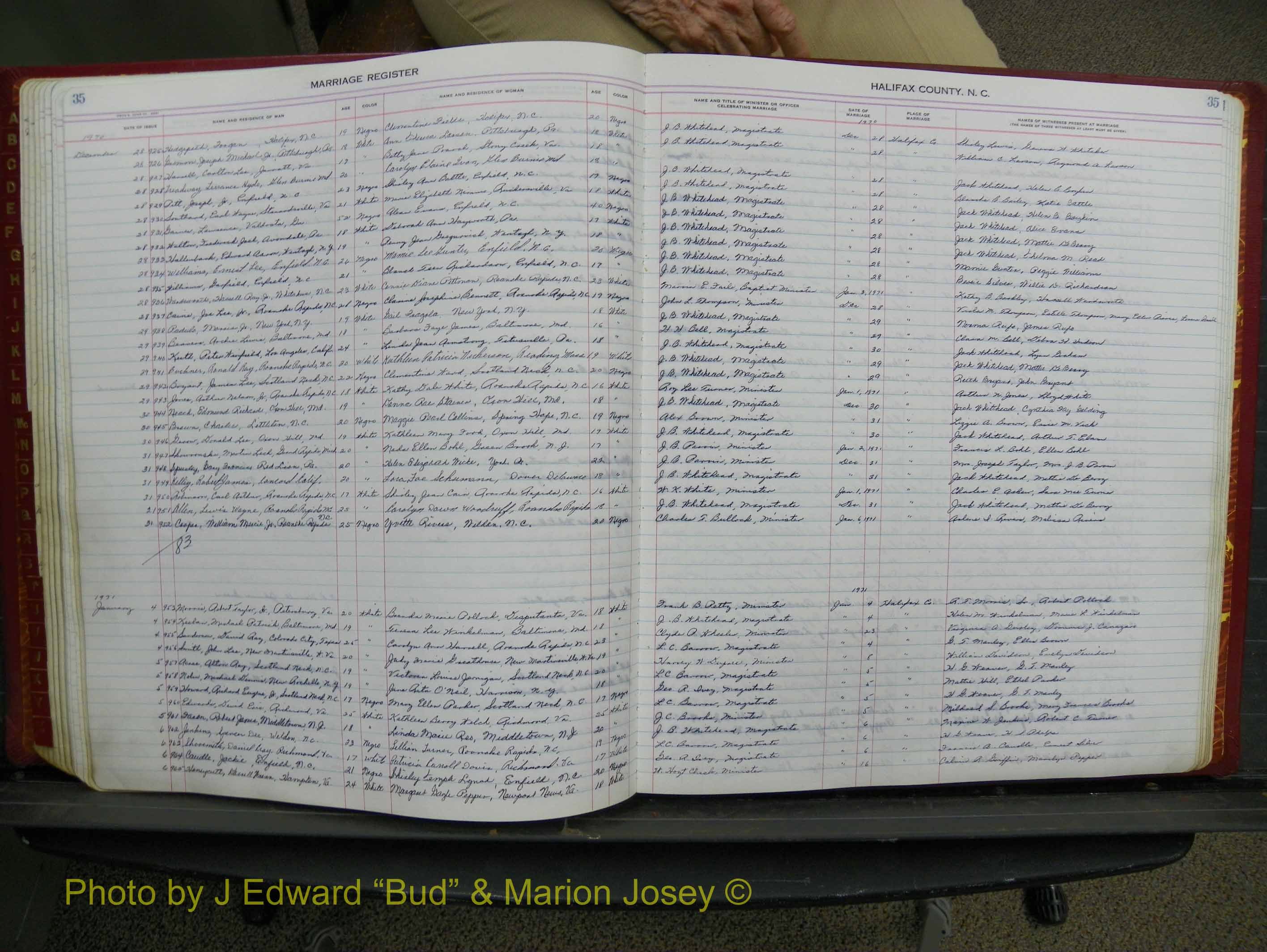 Halifax Marriage Book 17, 1969-1974 P 035.JPG