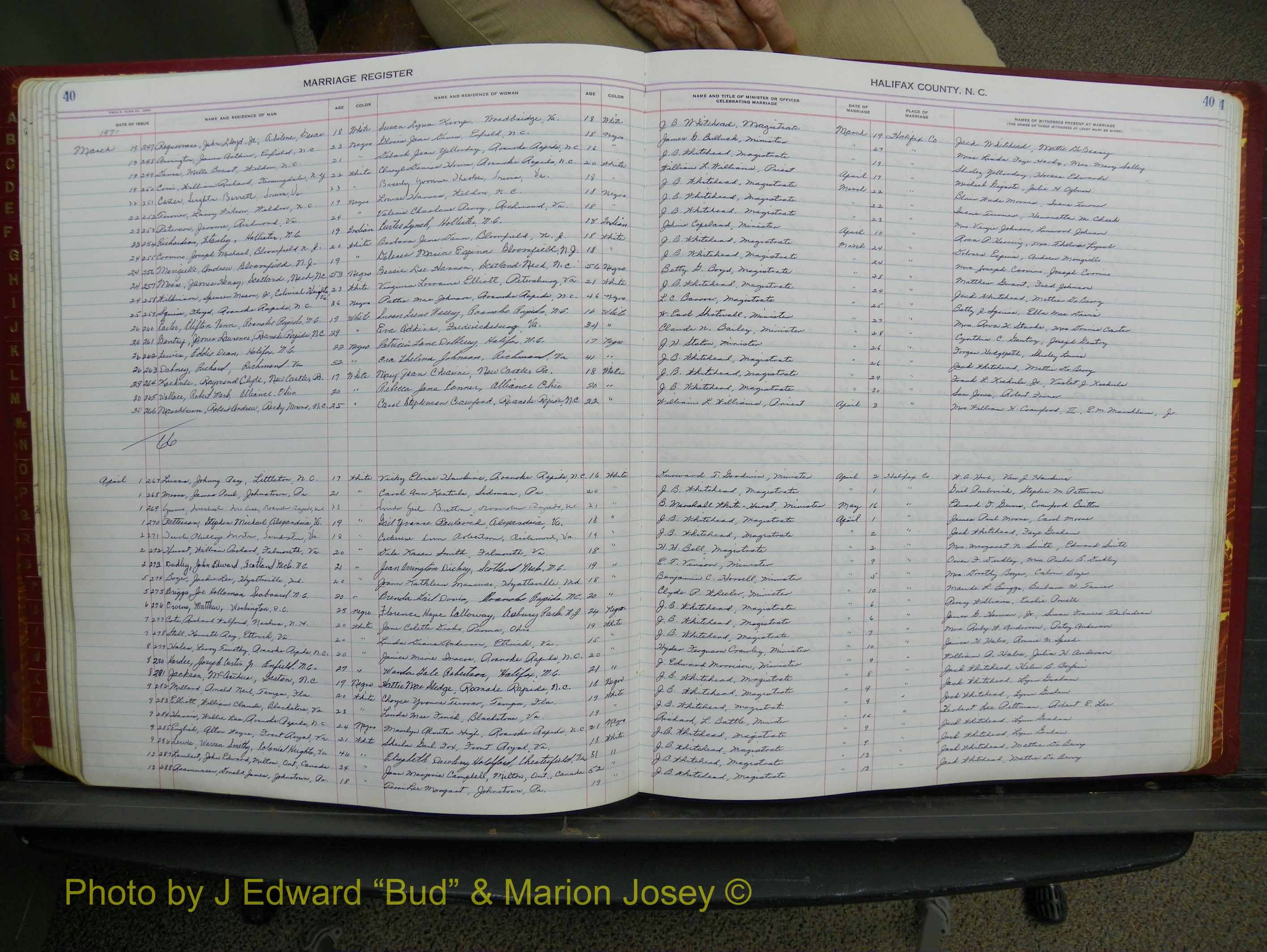 Halifax Marriage Book 17, 1969-1974 P 040.JPG