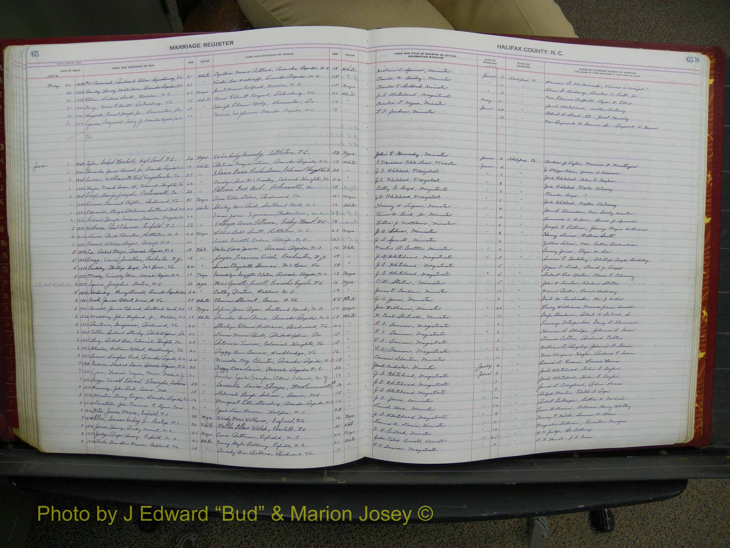 Halifax Marriage Book 17, 1969-1974 P 065.JPG