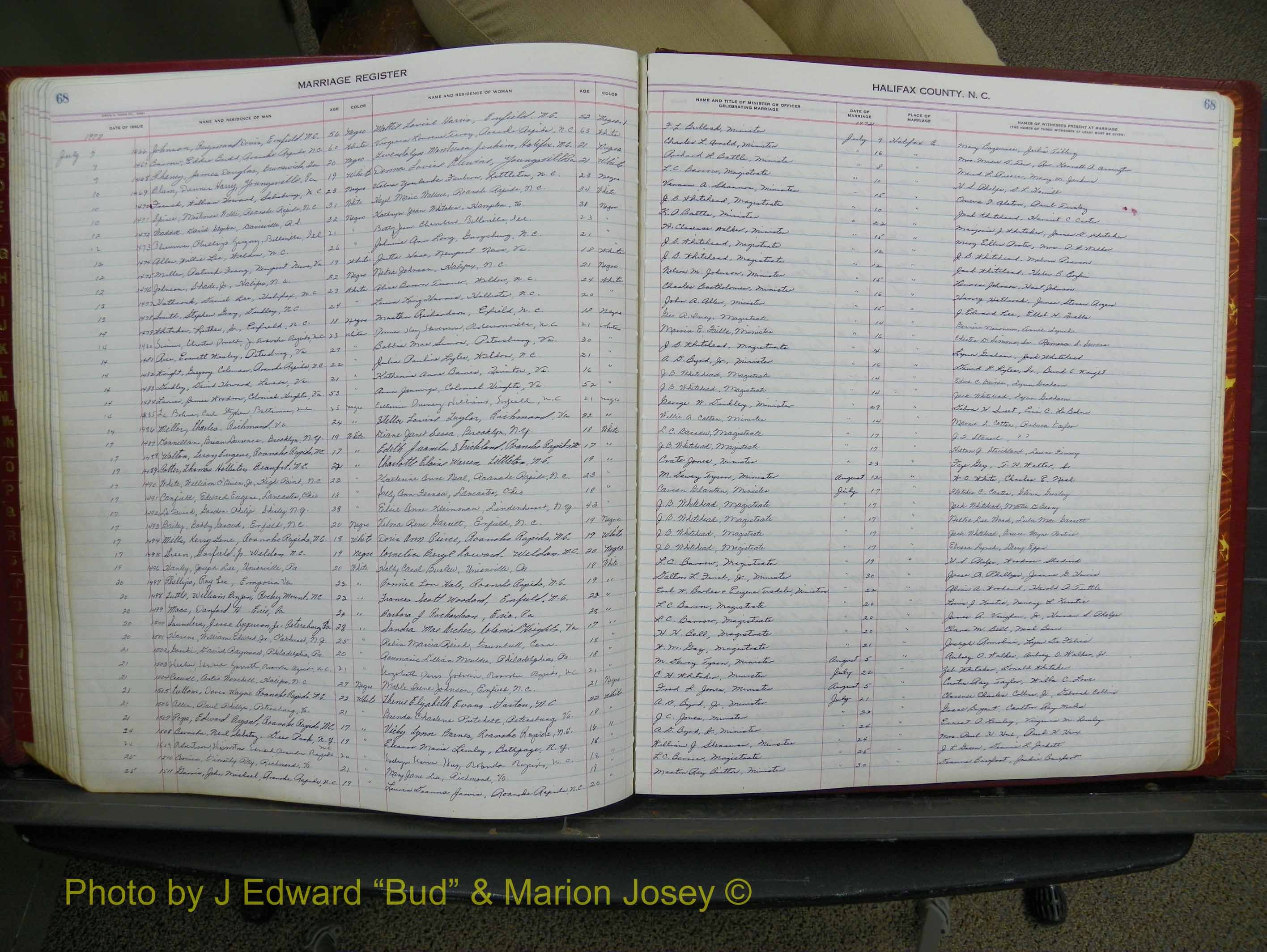Halifax Marriage Book 17, 1969-1974 P 068.JPG
