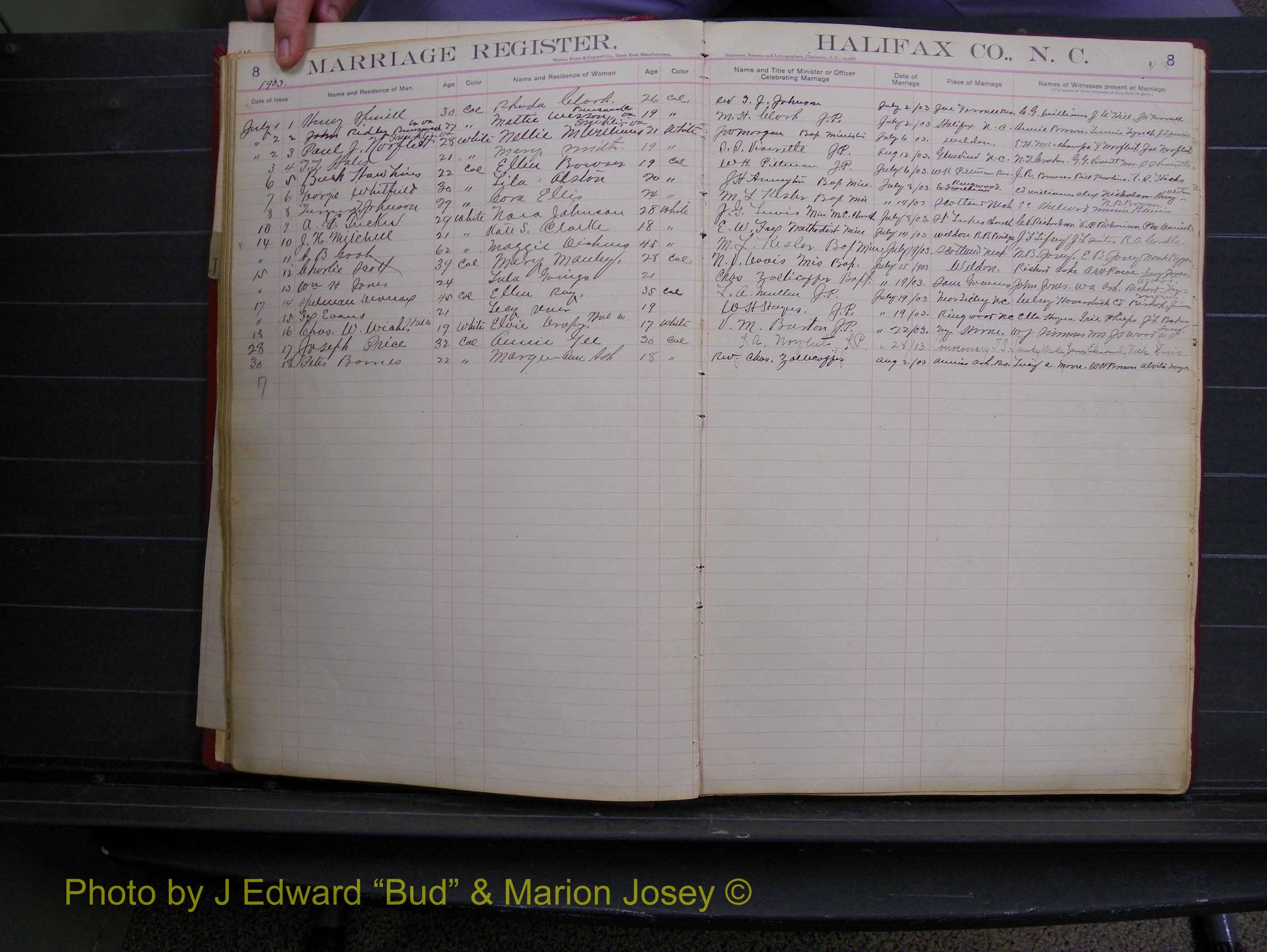 Halifax Marriage Book 6A, 1903-1909 P 08.JPG