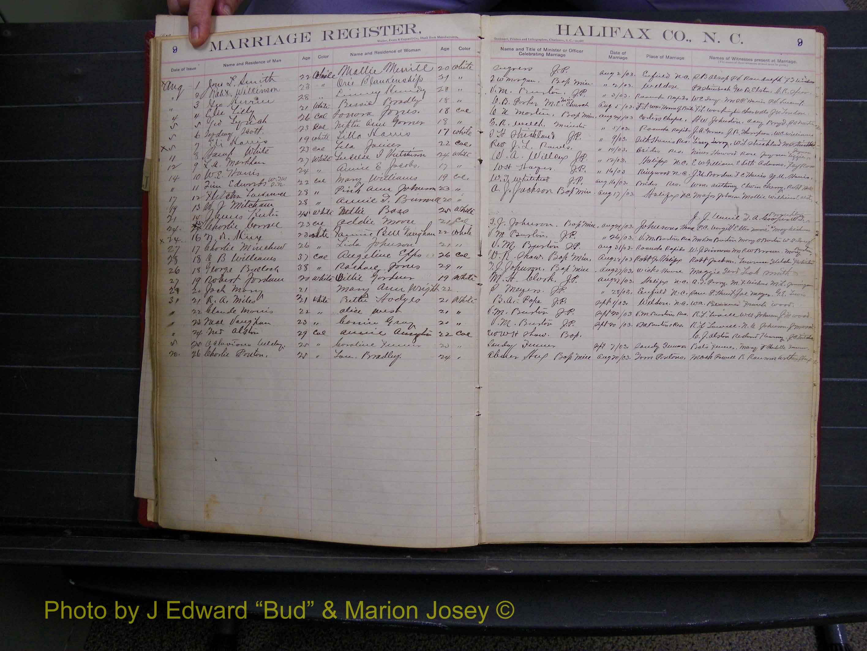 Halifax Marriage Book 6A, 1903-1909 P 09.JPG