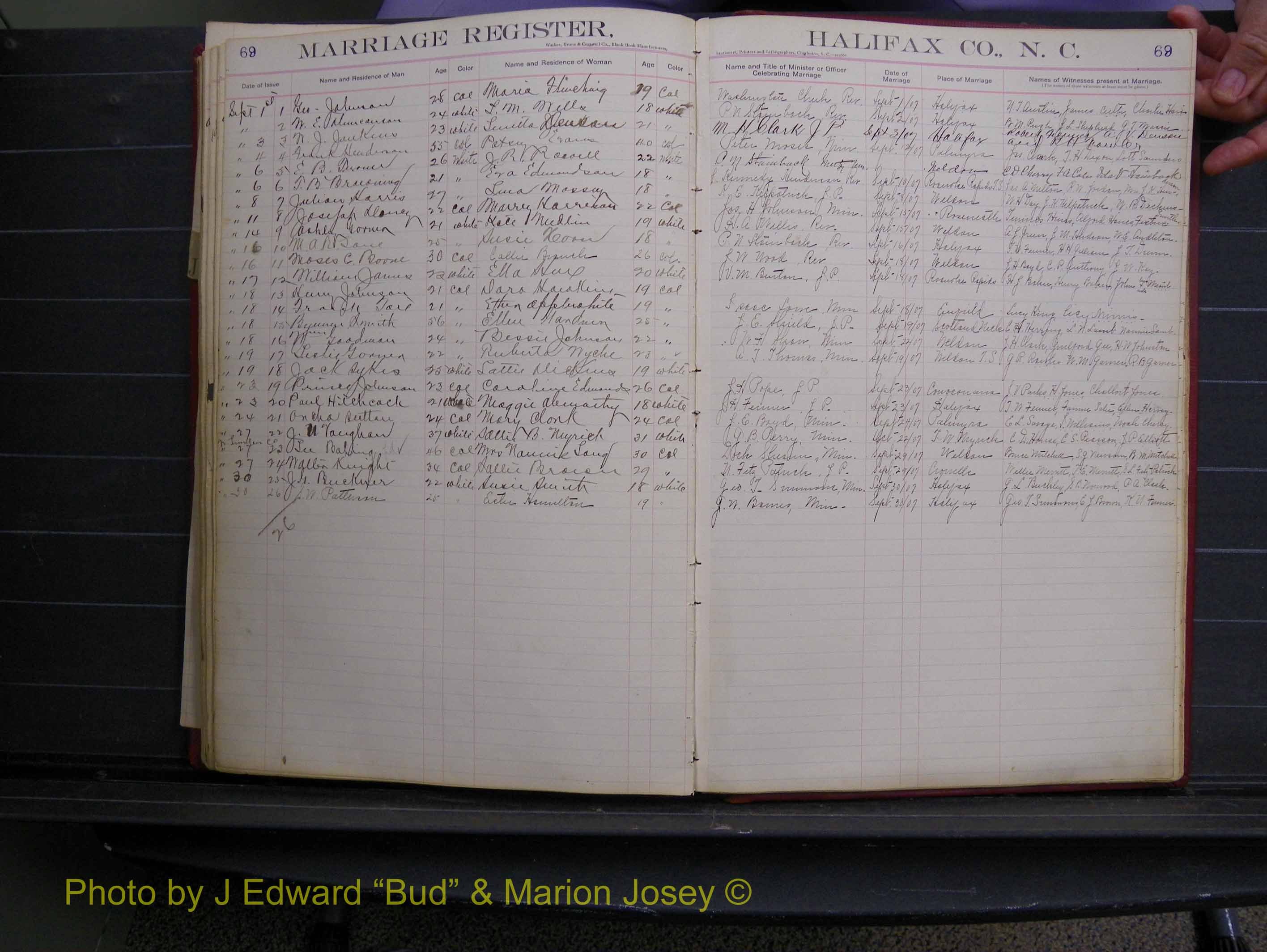 Halifax Marriage Book 6A, 1903-1909 P 69.JPG