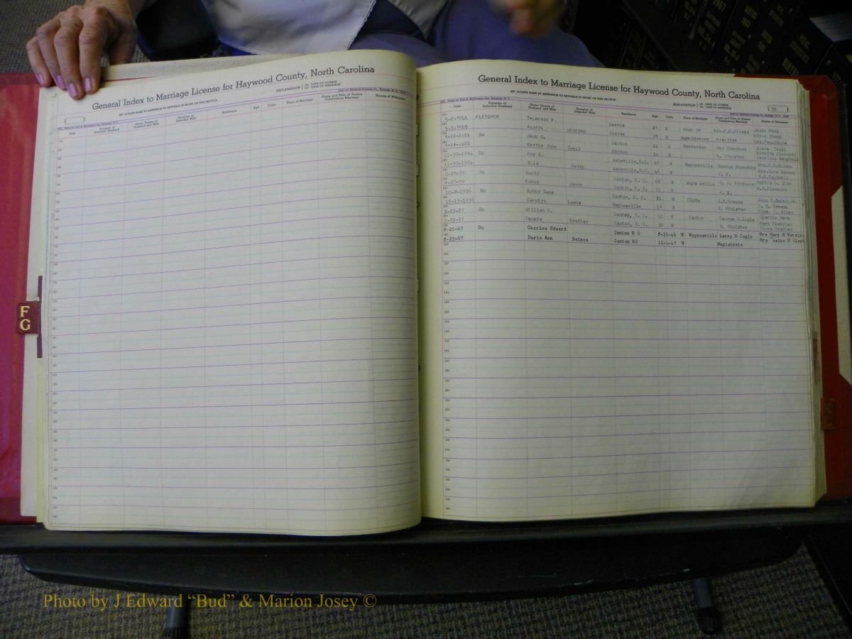 Haywood Marriage Index, F-Z, 1939- 1978 031.JPG