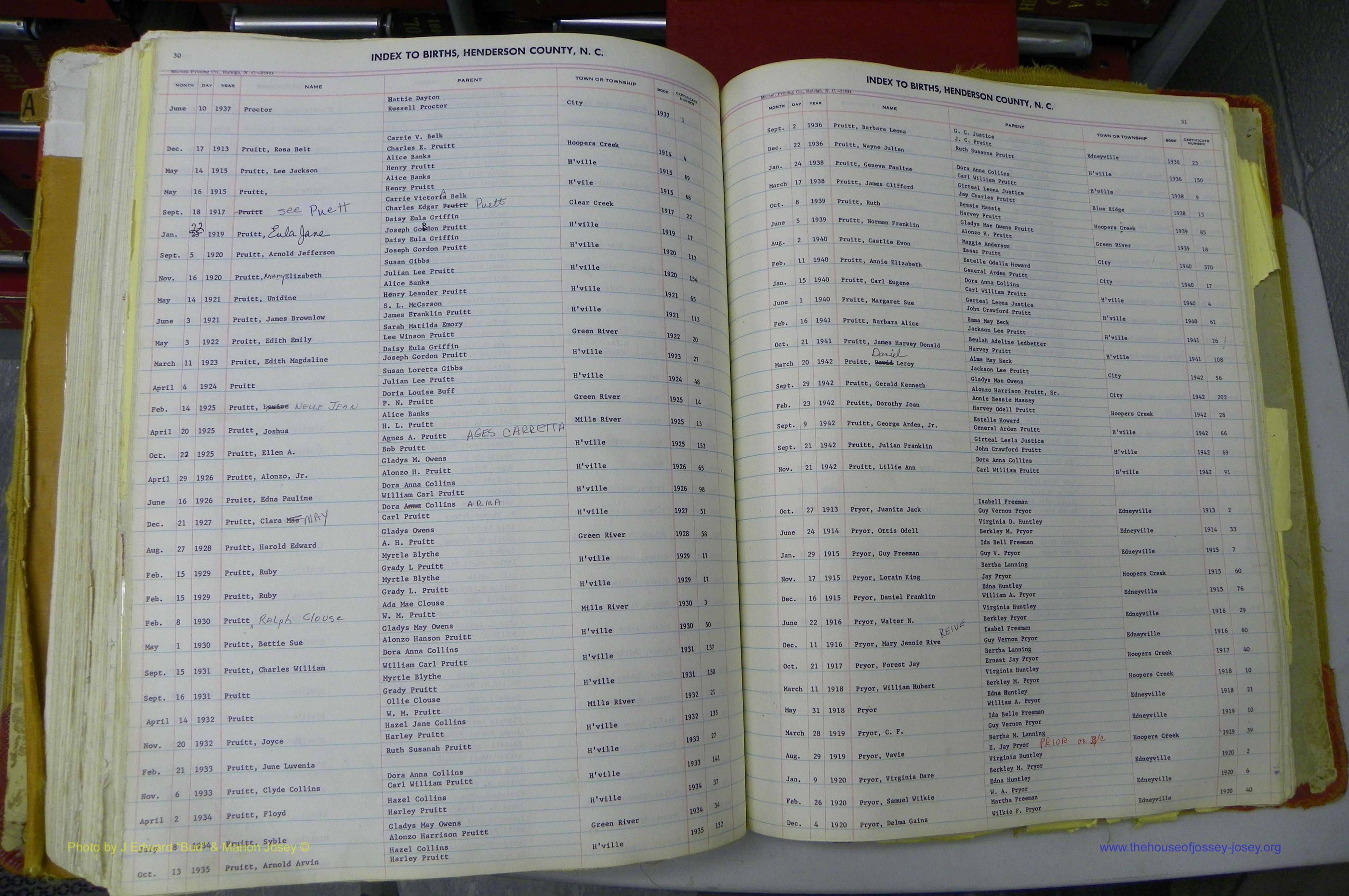 Henderson Co, NC, Births A - Z, 1914 - 1942, (246).JPG
