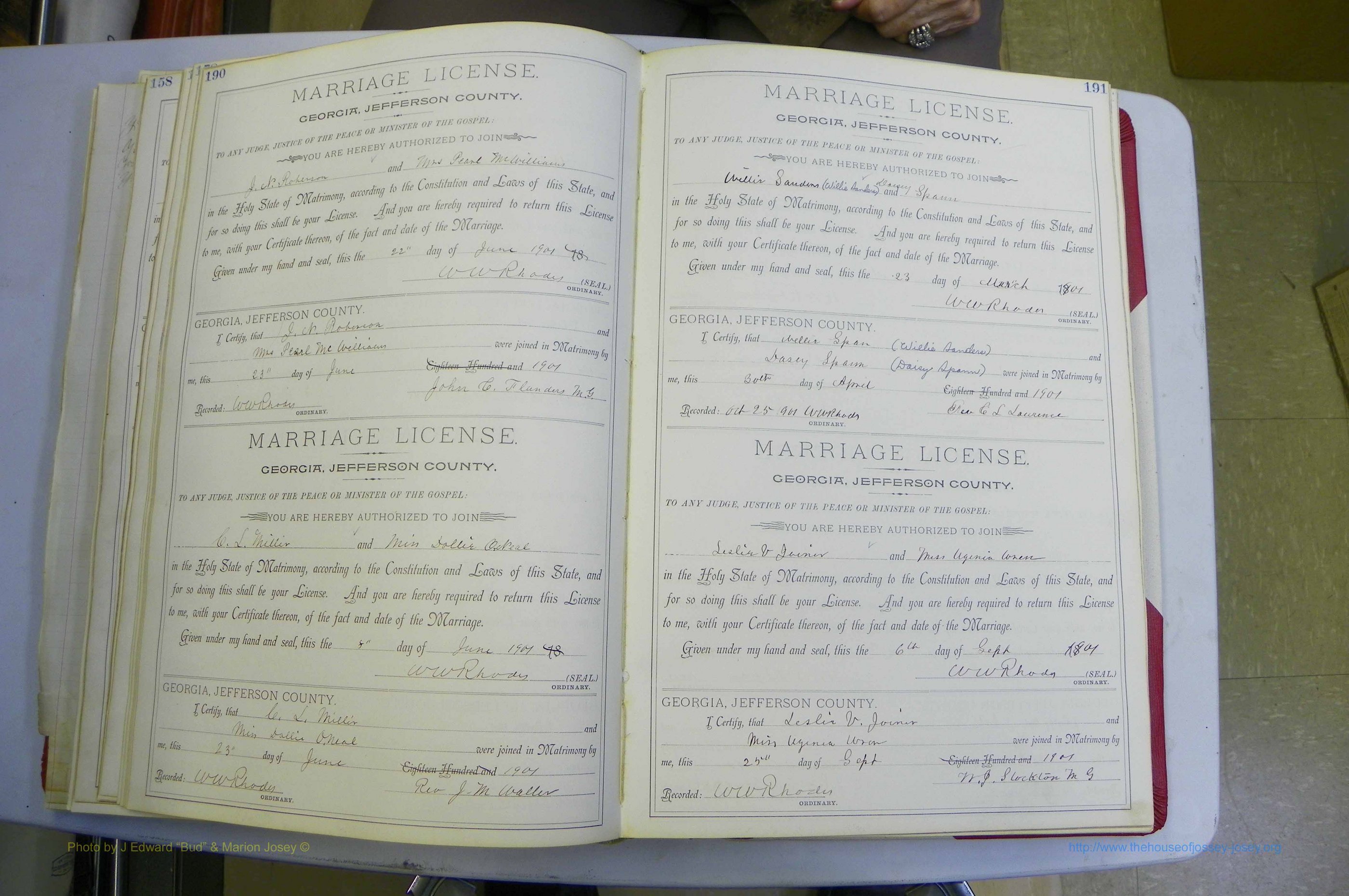 Jefferson Co, GA, Marriages Book A, 1893 - 1907, White (124).JPG
