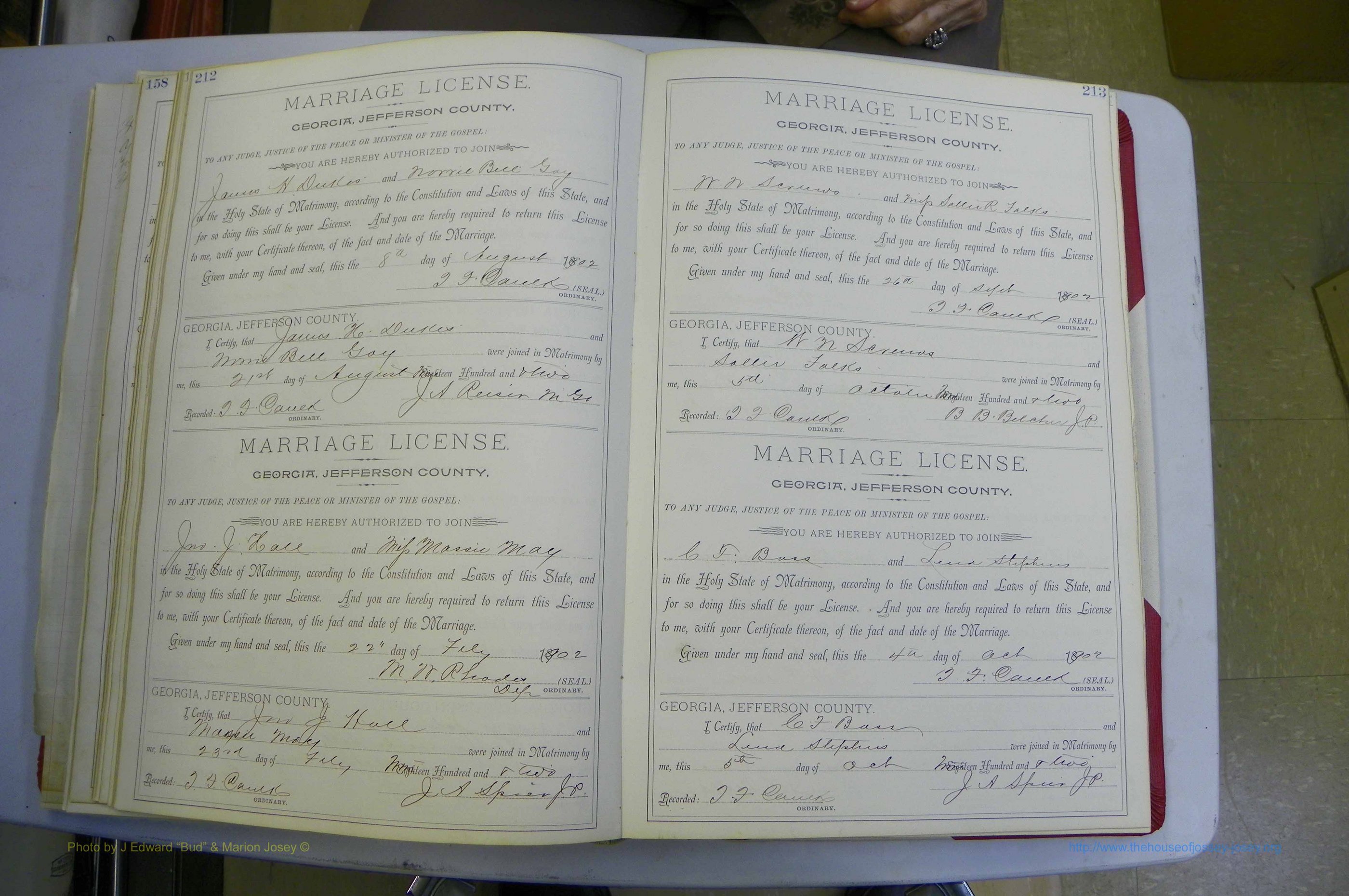 Jefferson Co, GA, Marriages Book A, 1893 - 1907, White (135).JPG