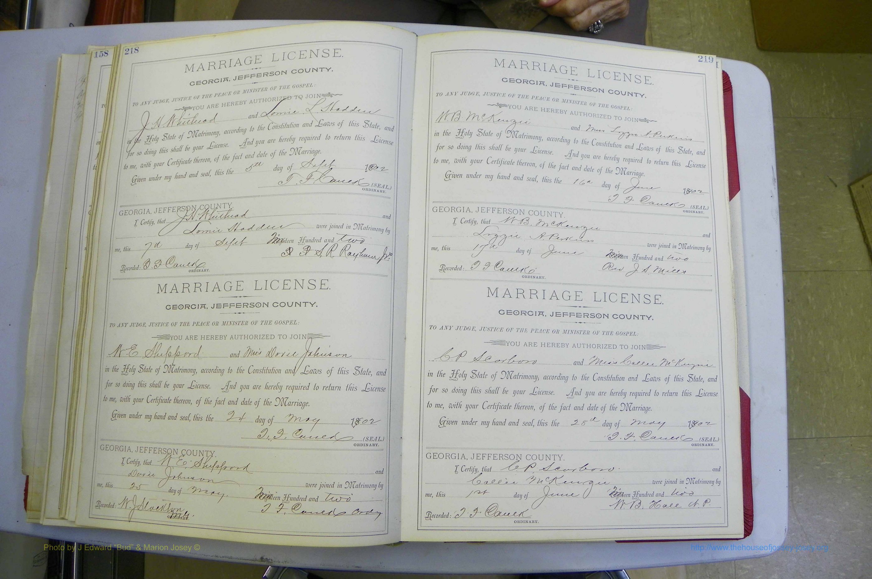 Jefferson Co, GA, Marriages Book A, 1893 - 1907, White (138).JPG