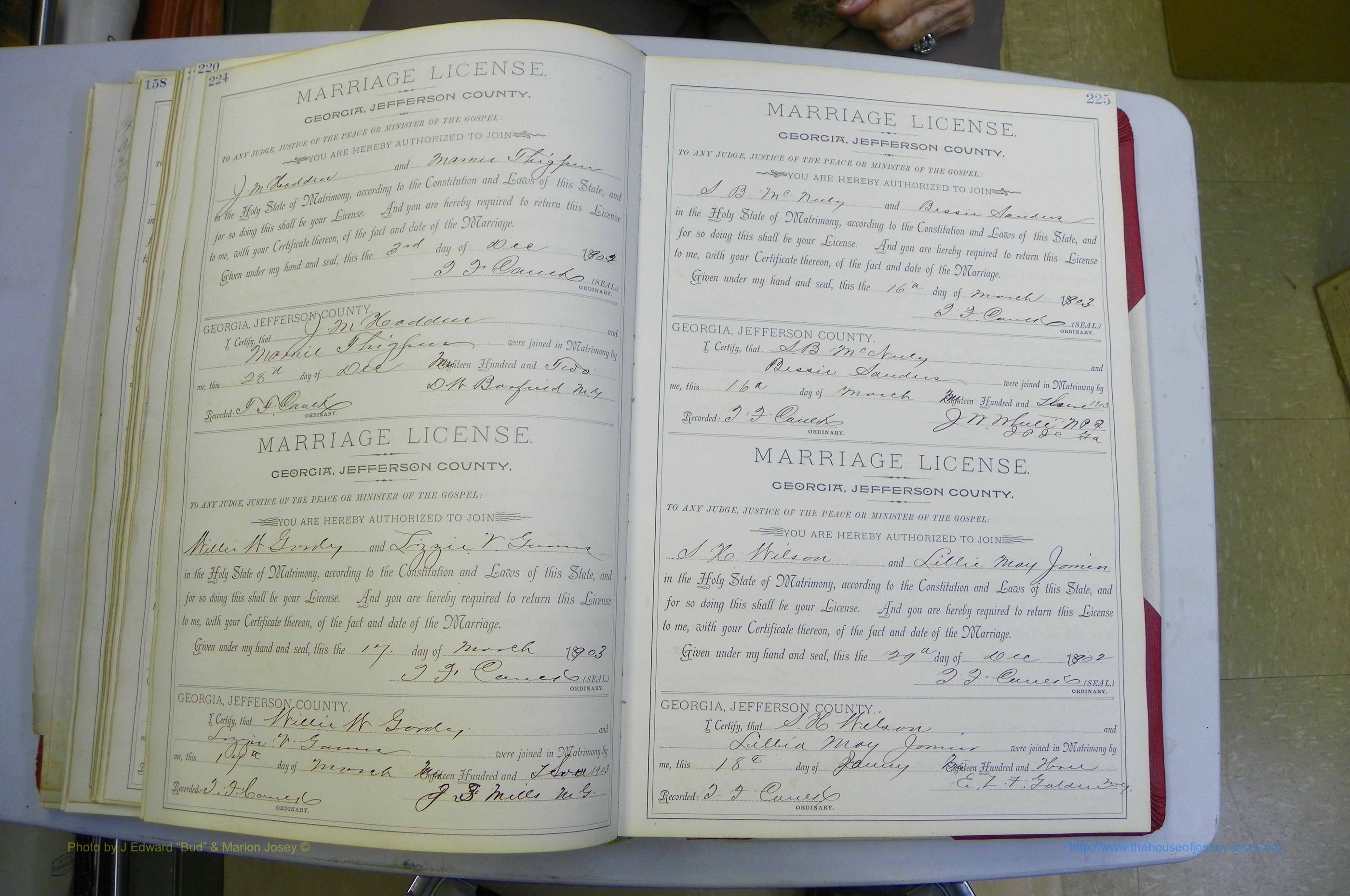Jefferson Co, GA, Marriages Book A, 1893 - 1907, White (141).JPG