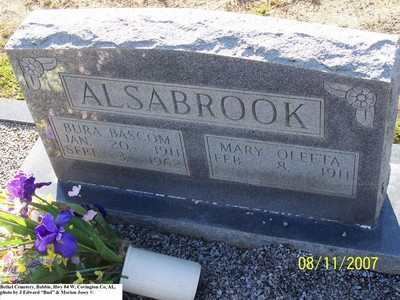 Alsabrook, Bura Bascom & Mary Oleeta, Bethel Cem, Covington Co, AL.jpg
