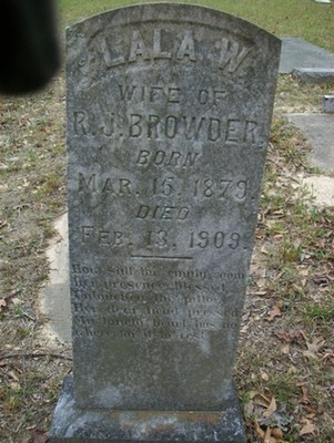 Browder, Lula W, Frendship Methodist Cemetery, Crenshaw Co, AL.jpg