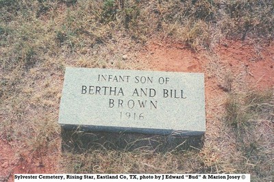 Brown, Infant Son 2, of Bertha, Sylvester Cem, Fisher Co, TX.jpg