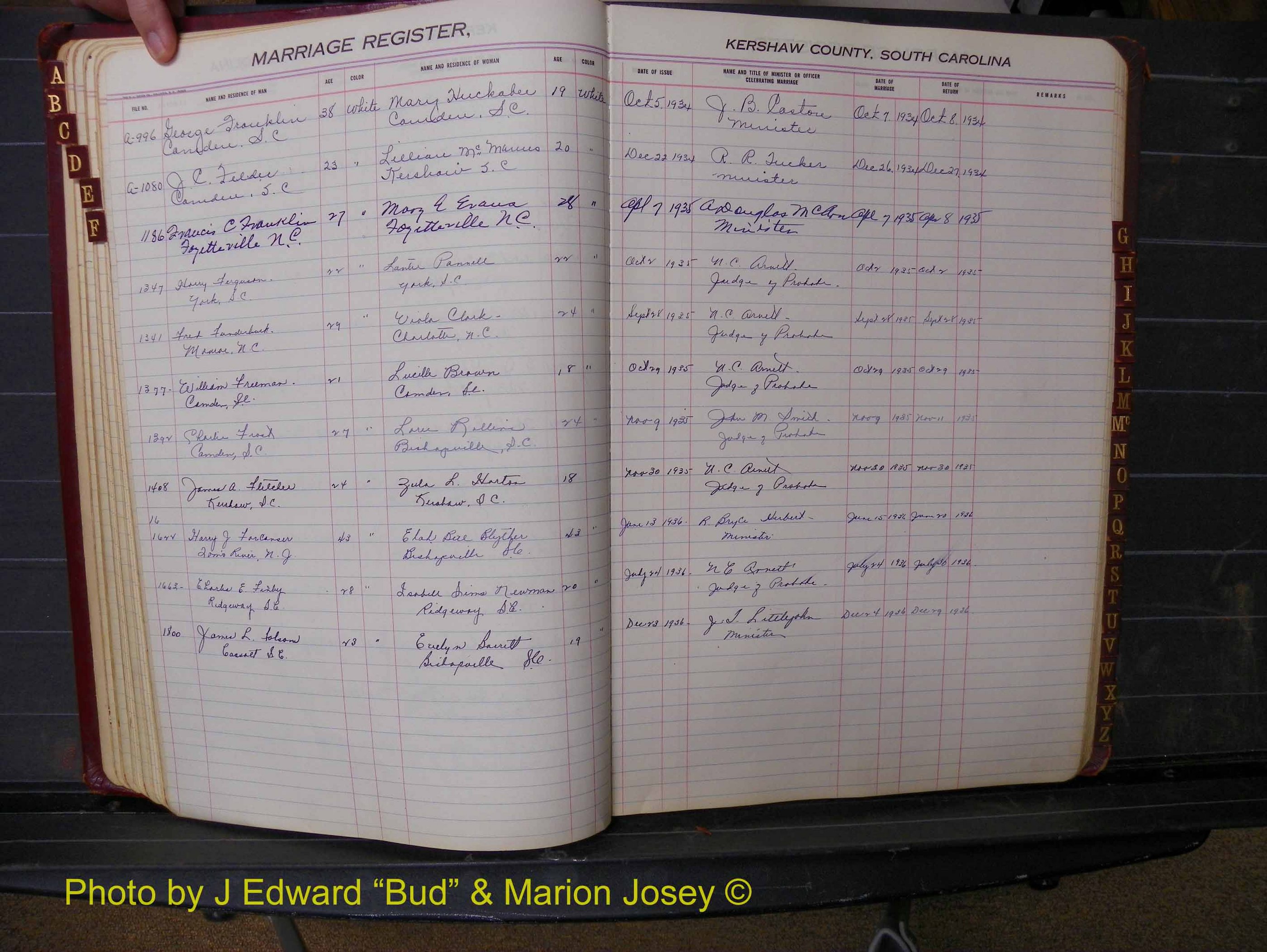 Kershaw Marriages, 1924-1937, White Index F (143).JPG
