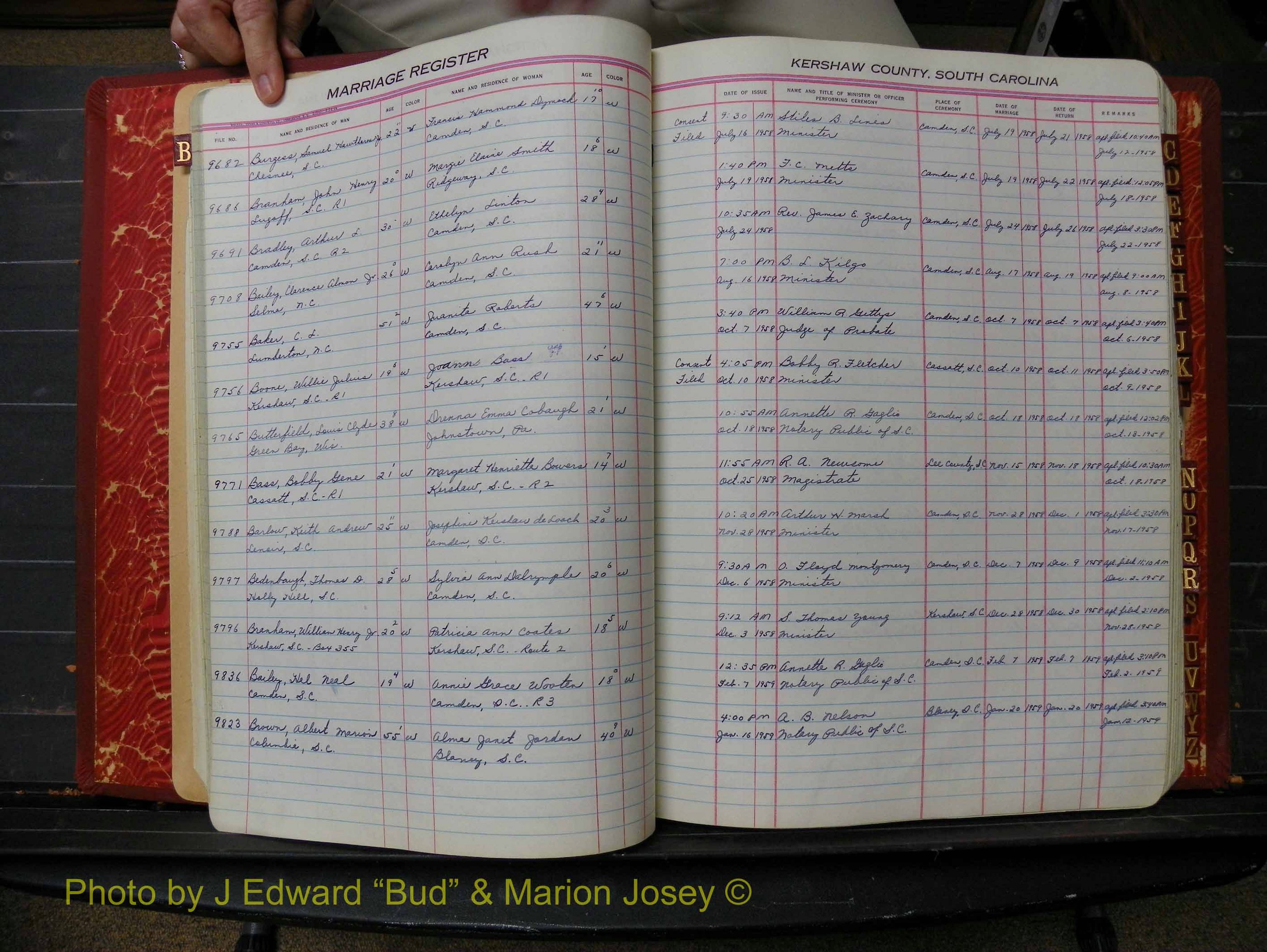 Kershaw Marriages, 1944-1960, White Index B (129).JPG