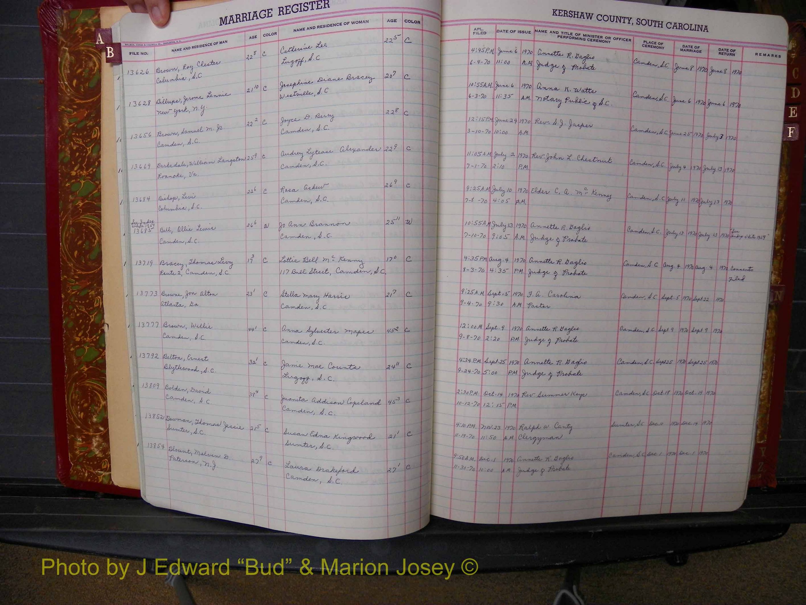 Kershaw Marriages, 1959-1981, Black Index B (117).JPG