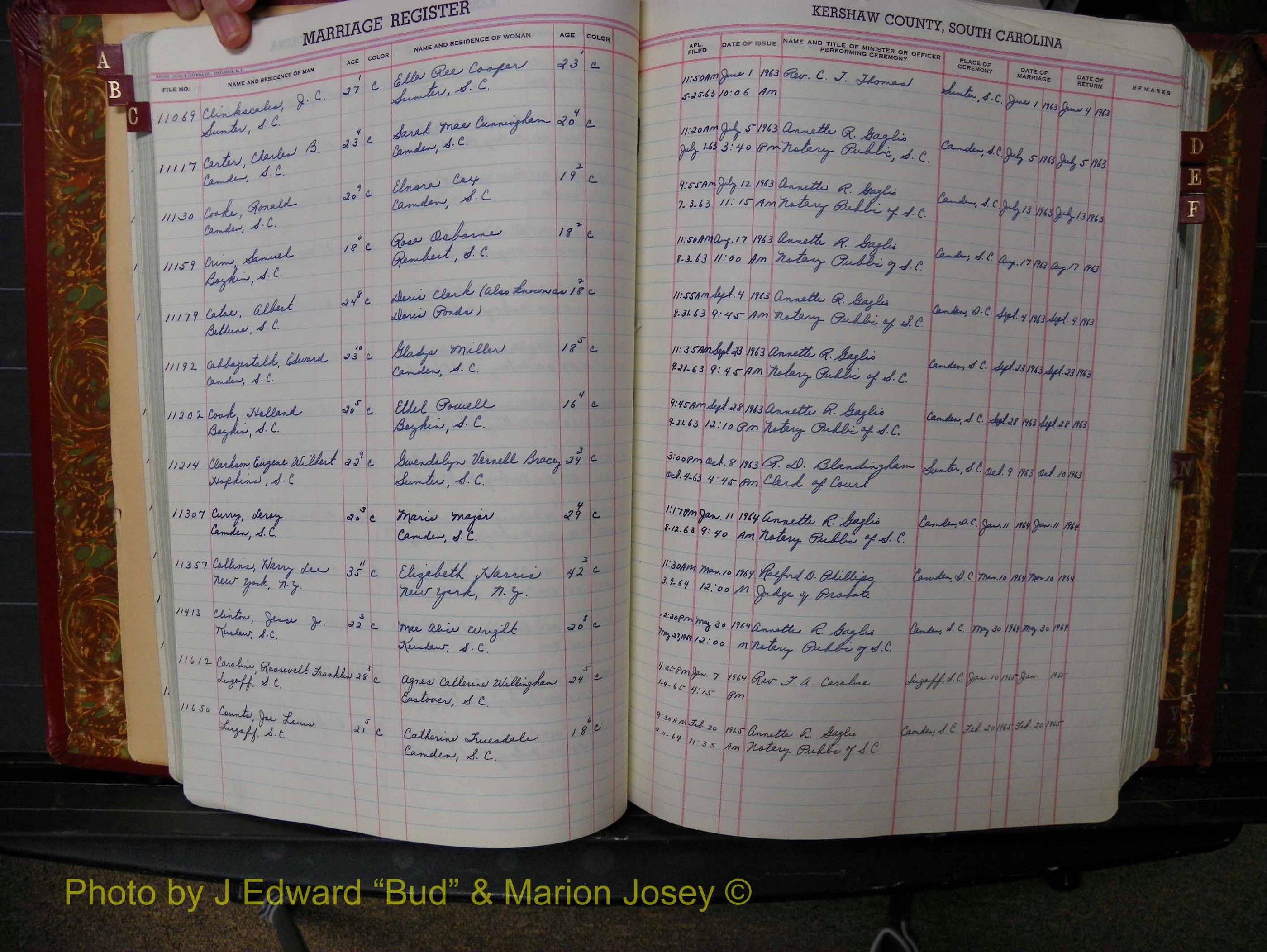 Kershaw Marriages, 1959-1981, Black Index C (134).JPG