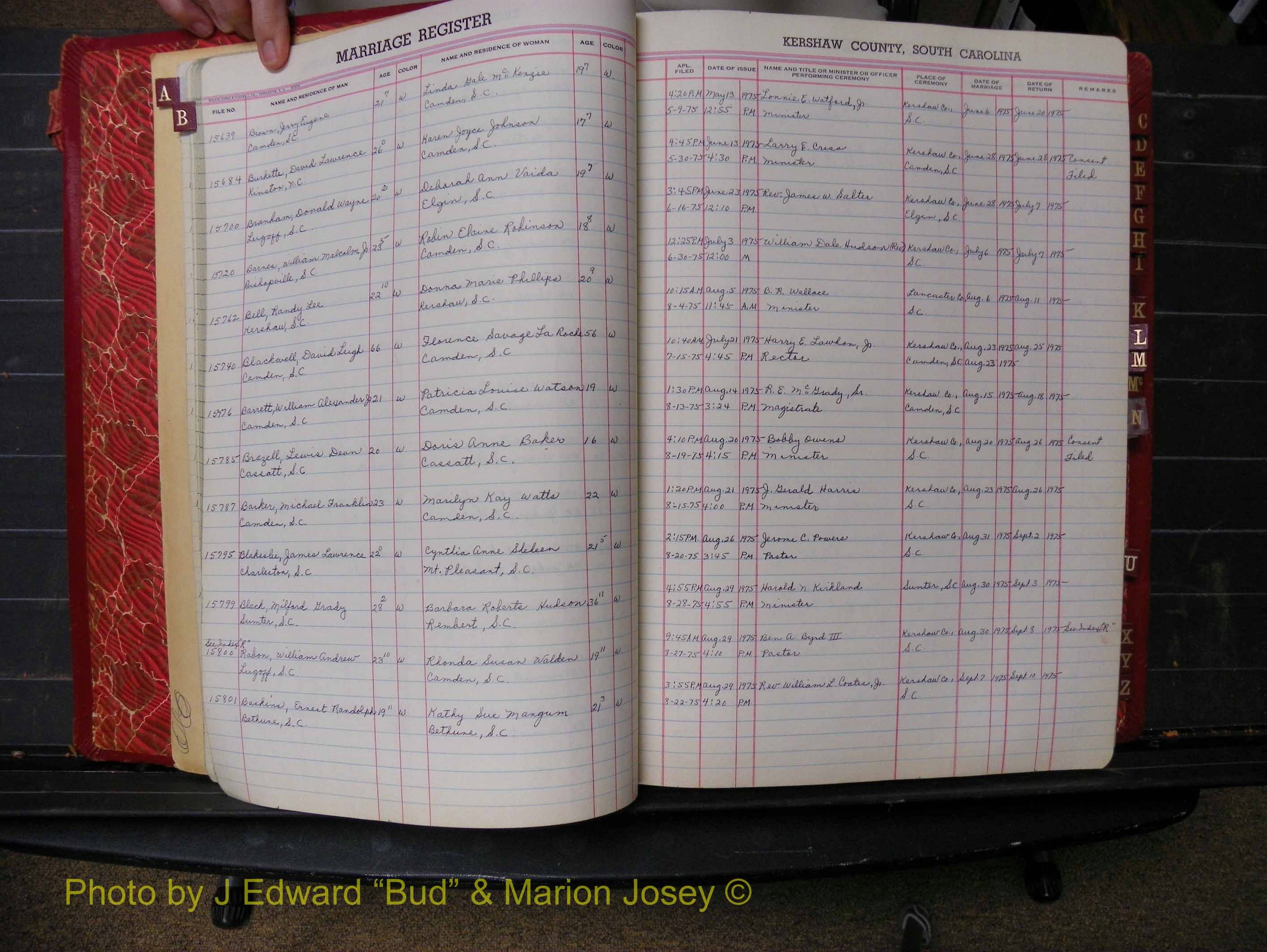 Kershaw Marriages, 1970-1981, White Index B (119).JPG