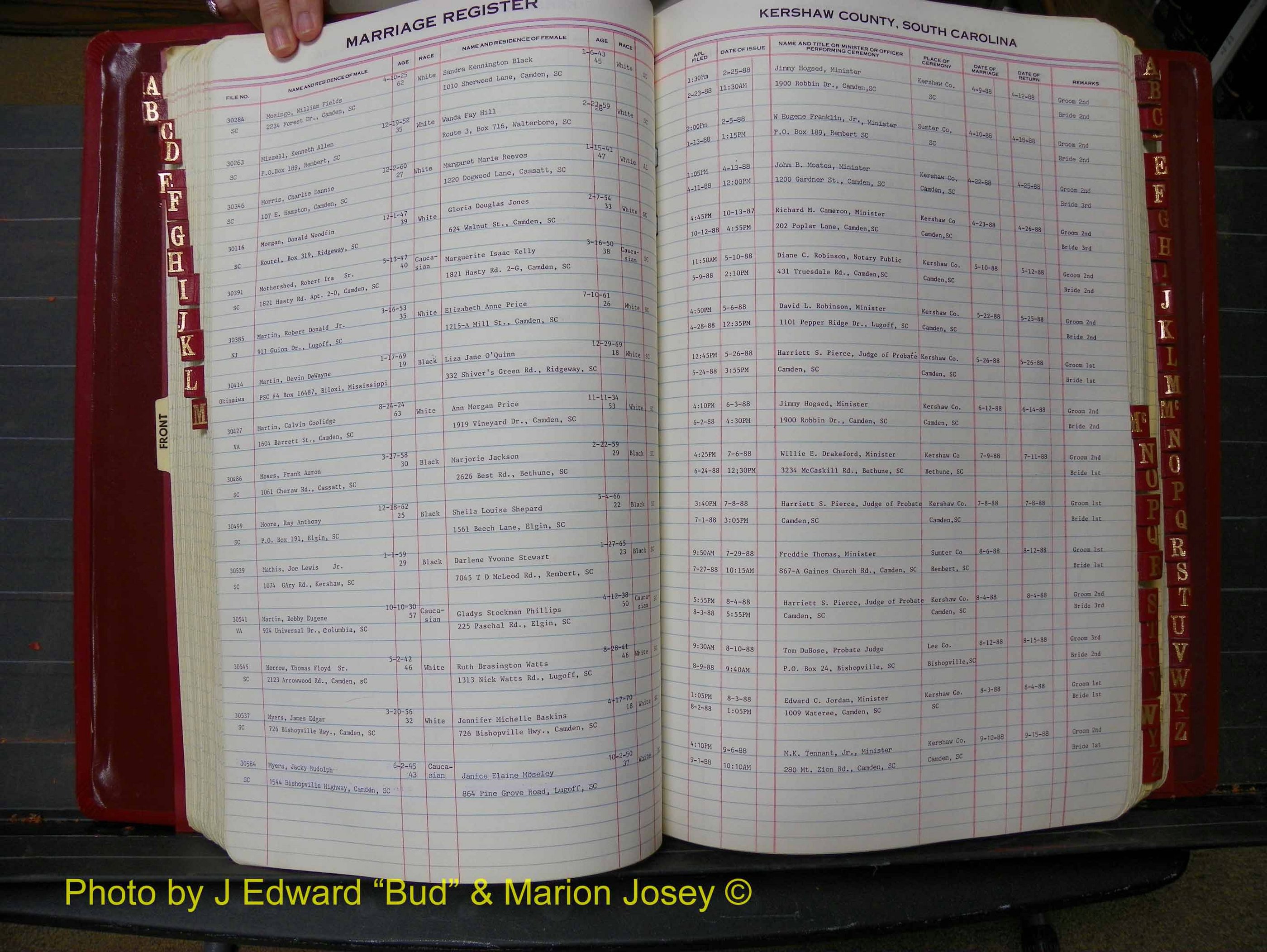 Kershaw Marriages, 1985-1988 Male Index M (183).JPG
