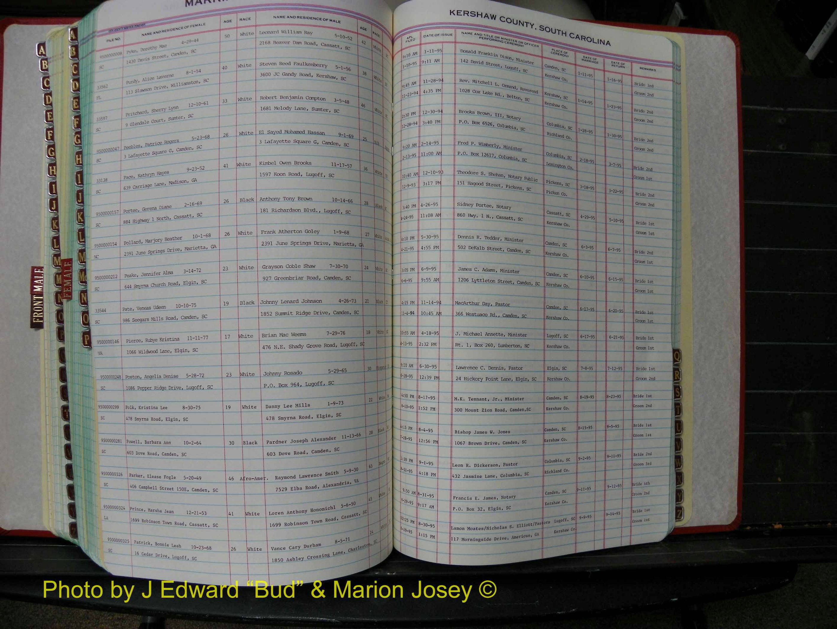 Kershaw Marriages, 1995-1996 Female Index P (216).JPG