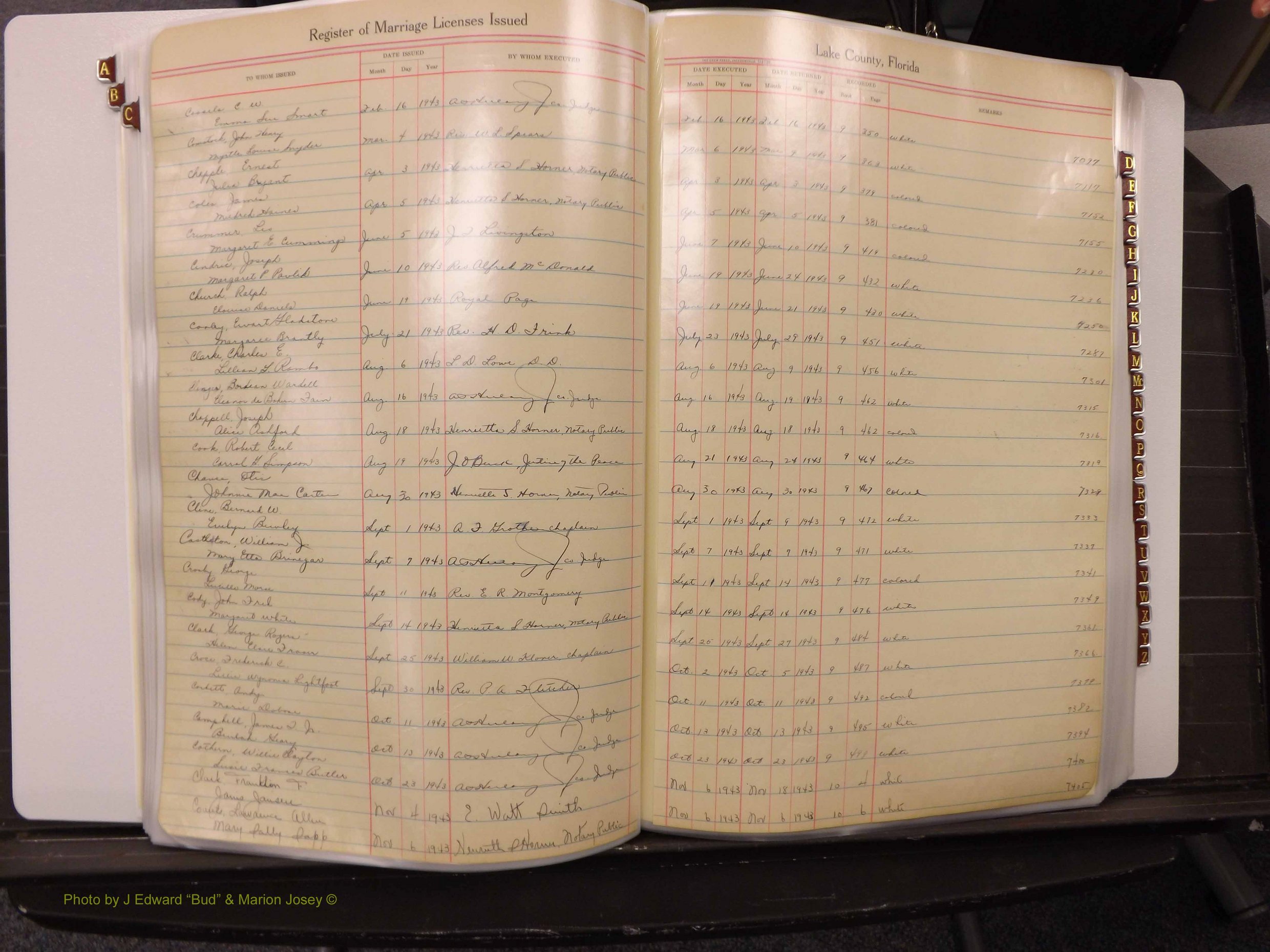 Lake Co, FL Marriage Book 2, 1929-1944 Index C14.JPG