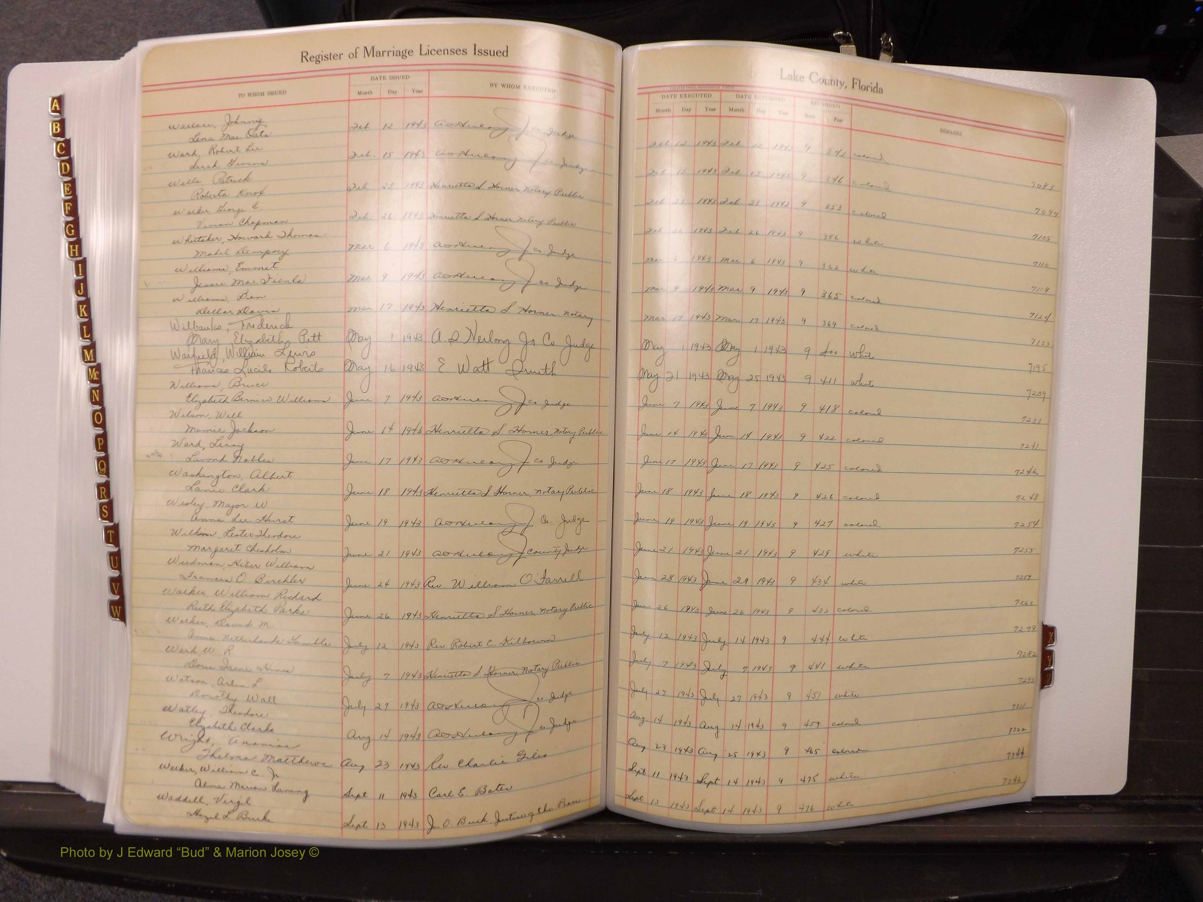 Lake Co, FL Marriage Book 2, 1929-1944 Index W15.JPG