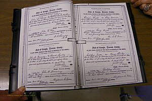 Laurens Co, GA, Marriages 1870 - 1879, P 032-033.JPG