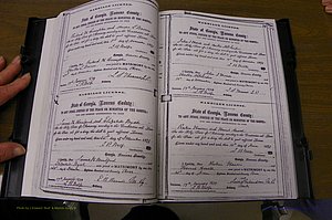 Laurens Co, GA, Marriages 1870 - 1879, P 094-095.JPG