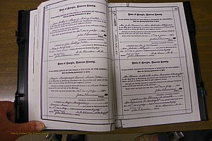 Laurens Co, GA, Marriages 1879 - 1886, P 068-069.JPG