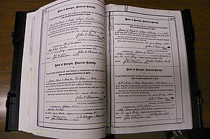 Laurens Co, GA, Marriages 1879 - 1886, P 142-143.JPG