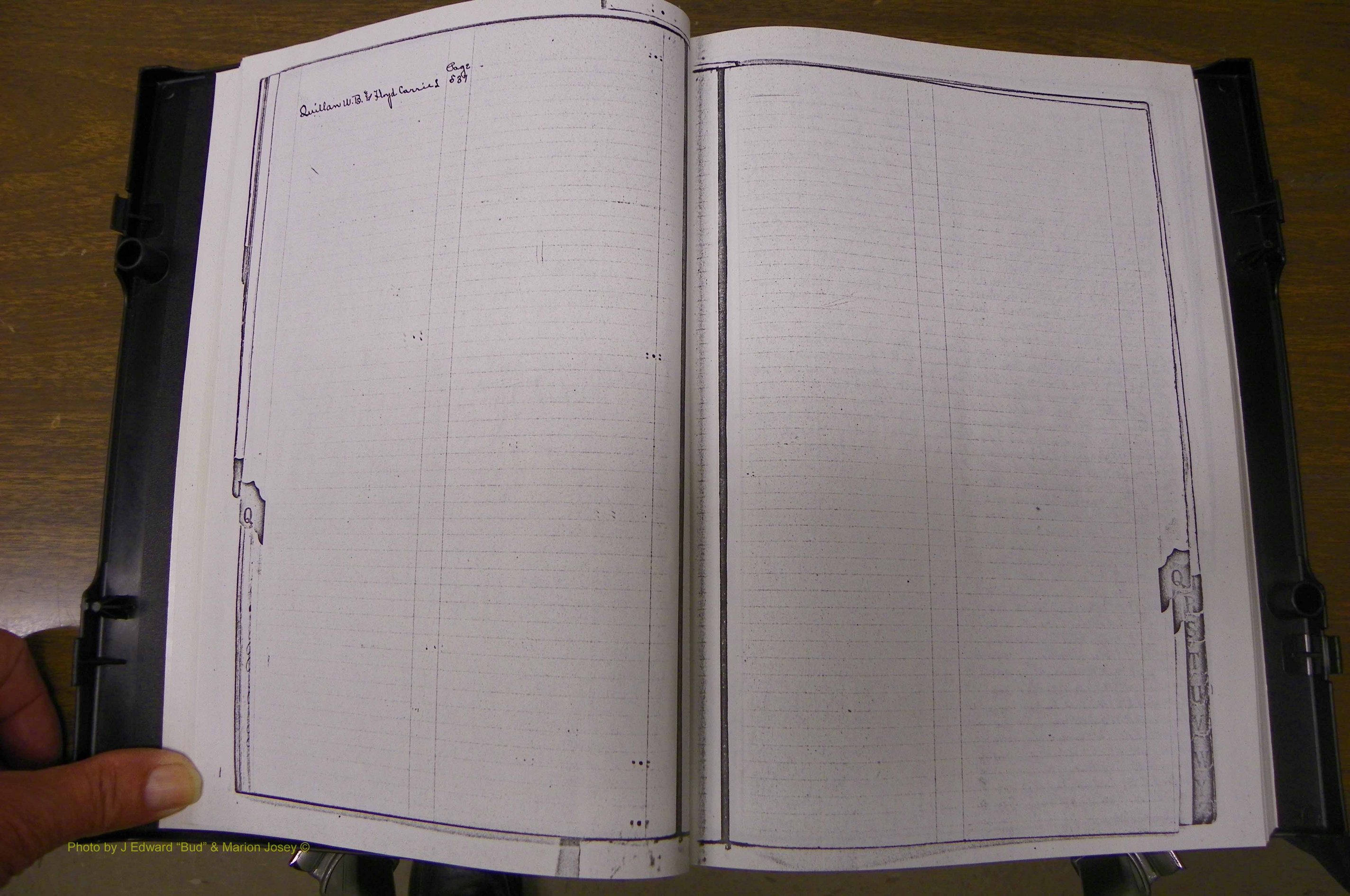 Laurens Co, GA, Marriages Book L, 1892 - 1906, Index Q.JPG