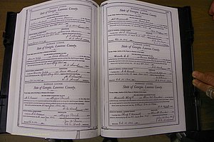 Laurens Co, GA, Marriages Book L, 1892 - 1906, P 572-573.JPG