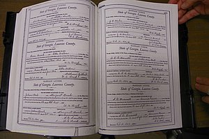 Laurens Co, GA, Marriages Book L, 1892 - 1906, P 574-575.JPG