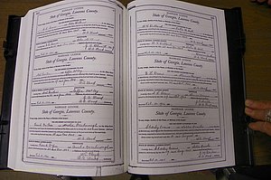 Laurens Co, GA, Marriages Book L, 1892 - 1906, P 580-581.JPG