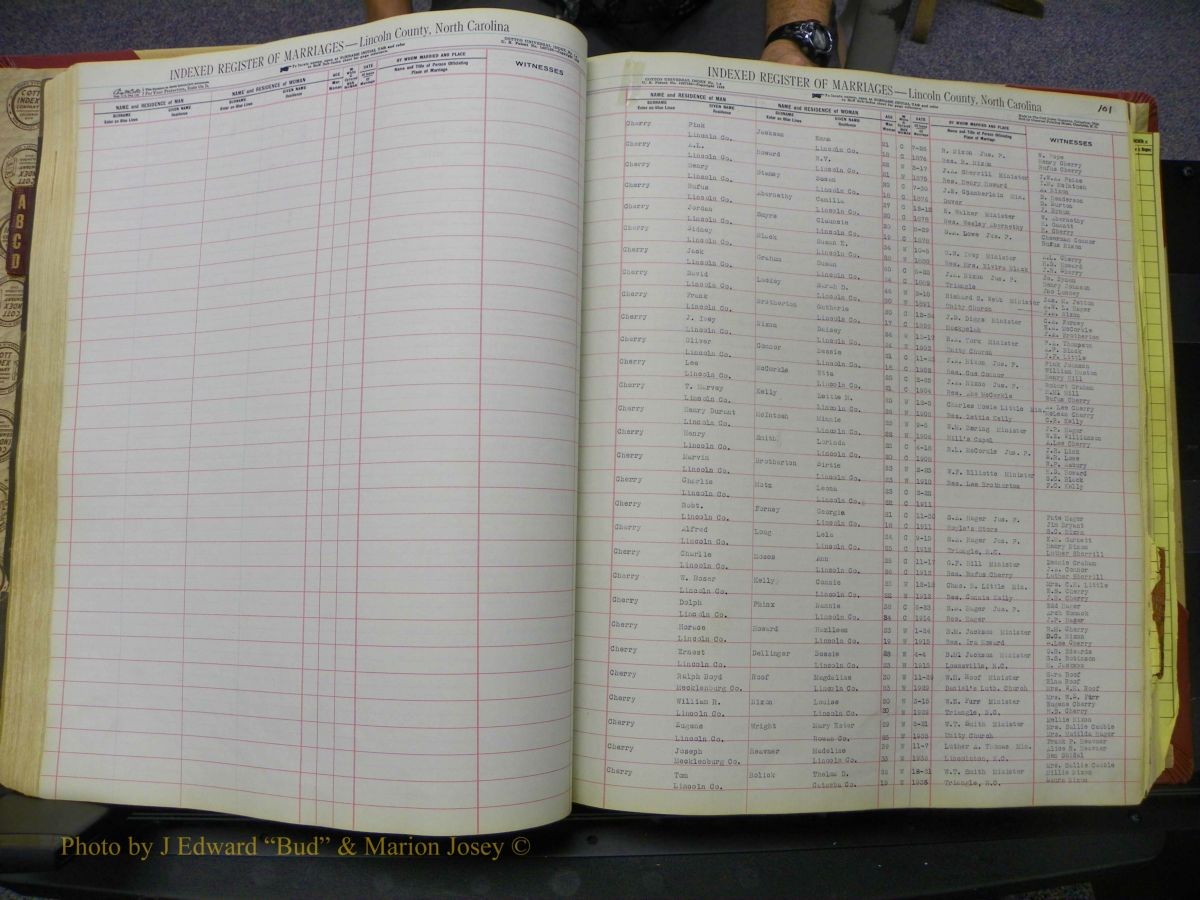 Lincoln Marriages, A-Z, From Beginning 097.JPG
