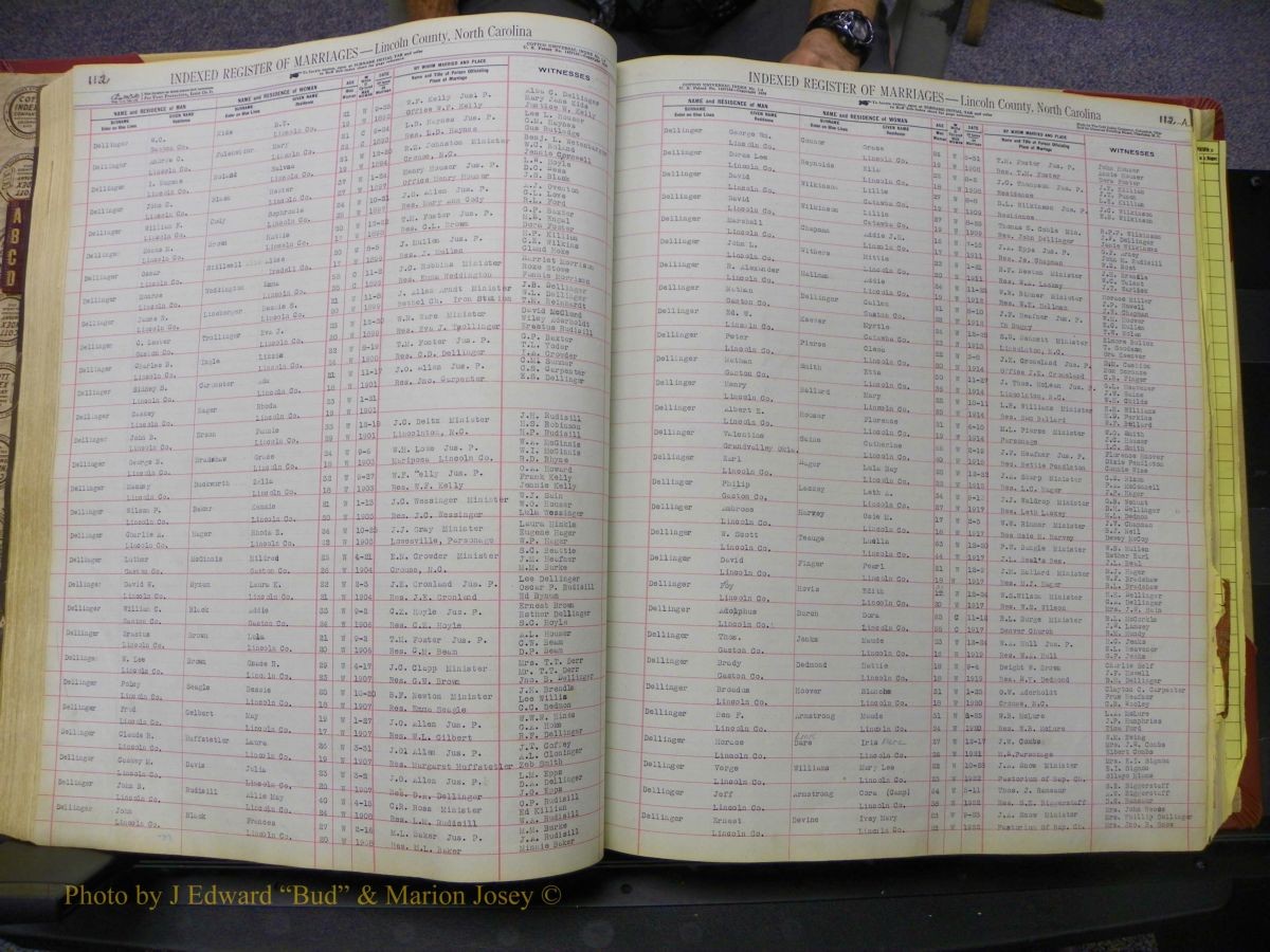 Lincoln Marriages, A-Z, From Beginning 106.JPG