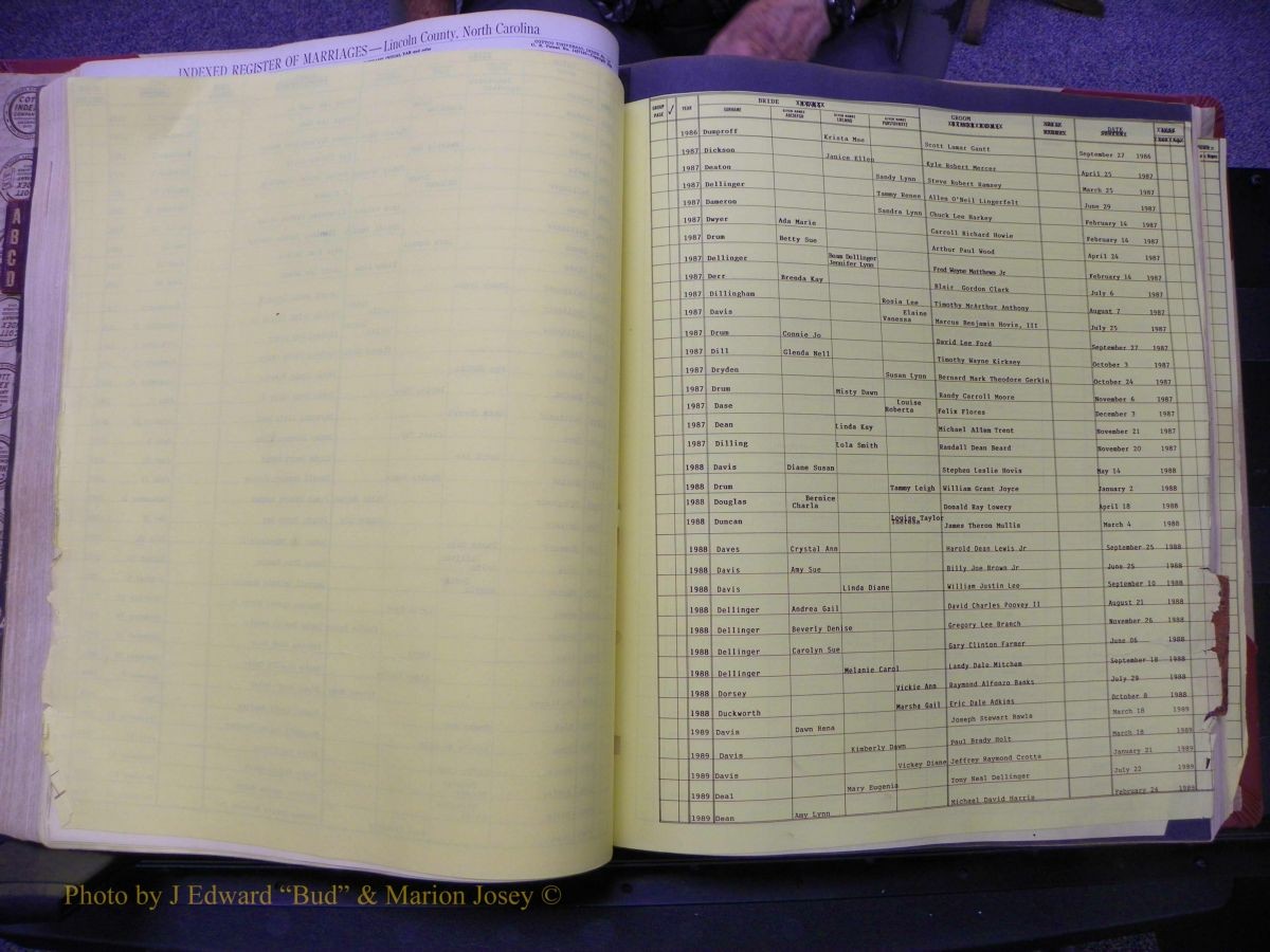 Lincoln Marriages, A-Z, From Beginning 140.JPG