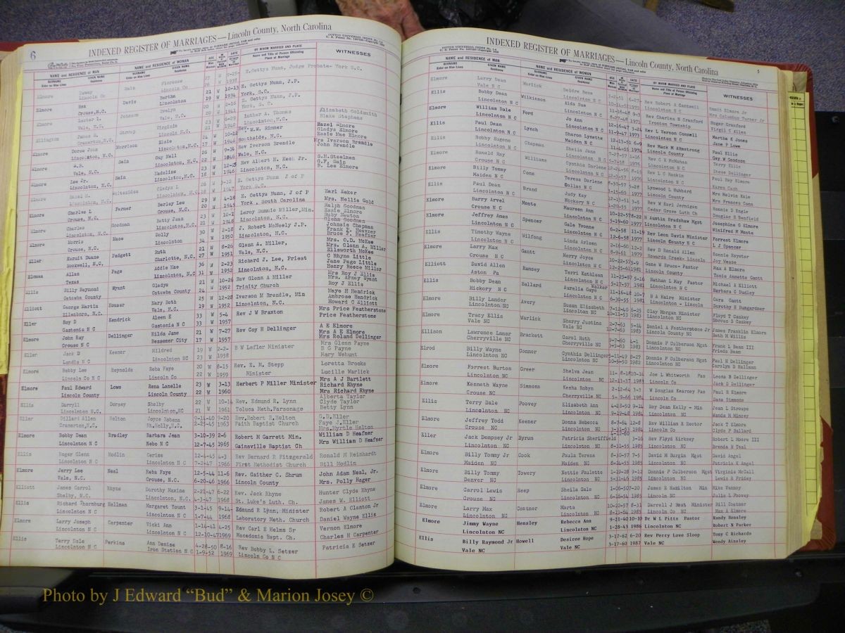 Lincoln Marriages, A-Z, From Beginning 146.JPG