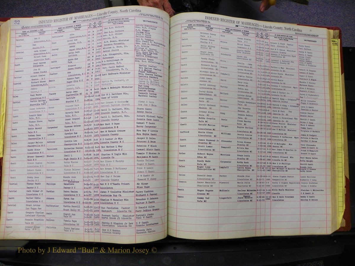 Lincoln Marriages, A-Z, From Beginning 164.JPG