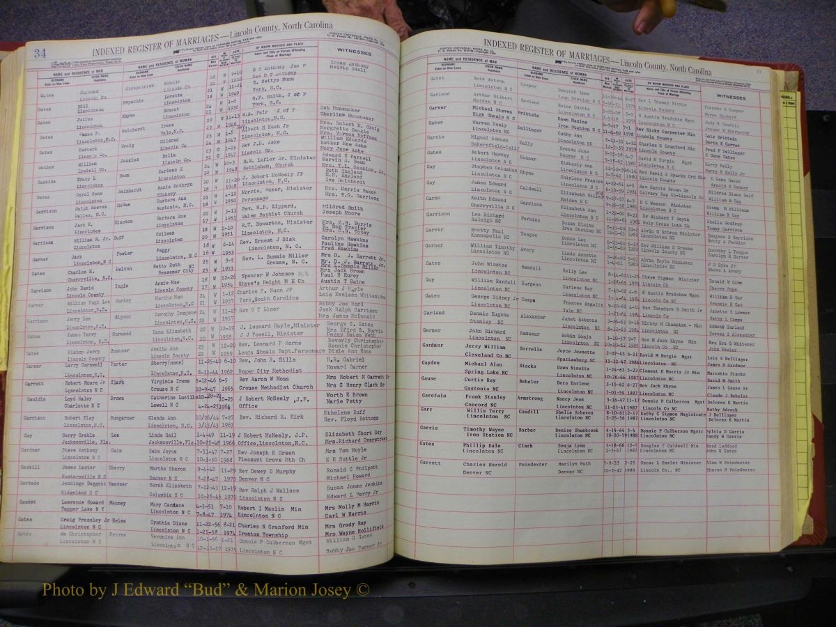 Lincoln Marriages, A-Z, From Beginning 165.JPG