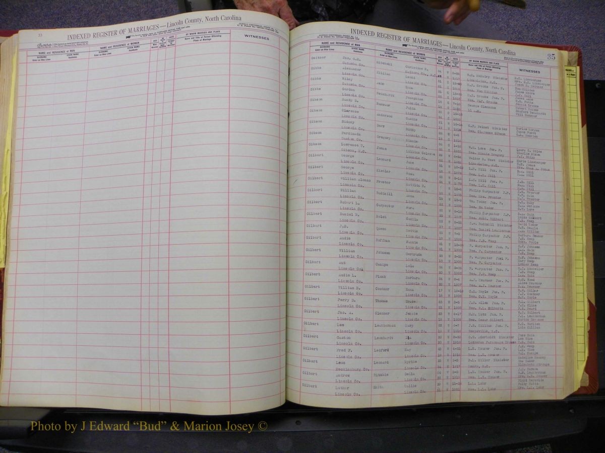 Lincoln Marriages, A-Z, From Beginning 166.JPG
